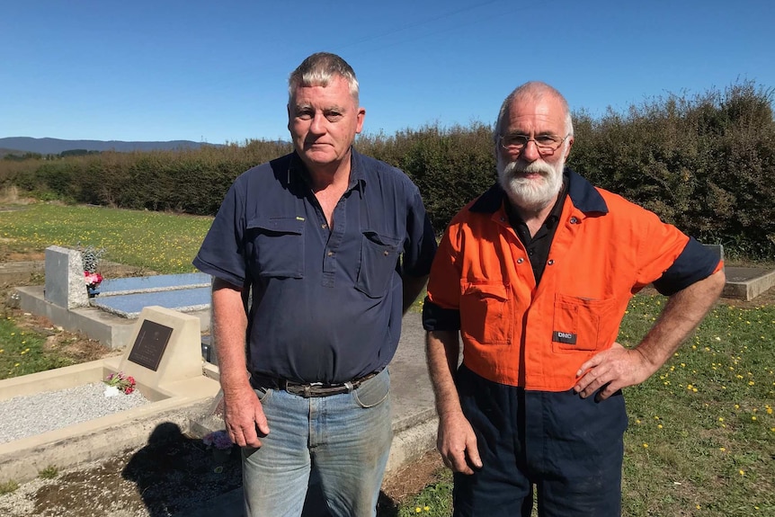 Steve Badcock, right, and Robert French both want to be buried at the Hagley cemetery