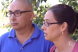 Michael Costa and his wife Deborah speak to the media after the incident on April 14, 2011.
