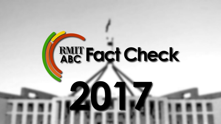 parliament house blurred in background RMIT ABC Fact Check logo 2017