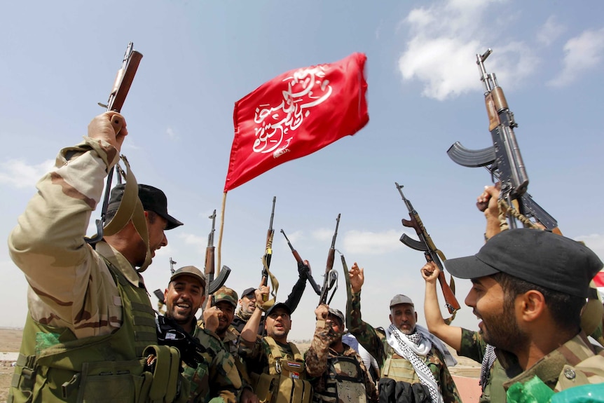 Members of the Hashid Shaabi (Popular Mobilisation) forces