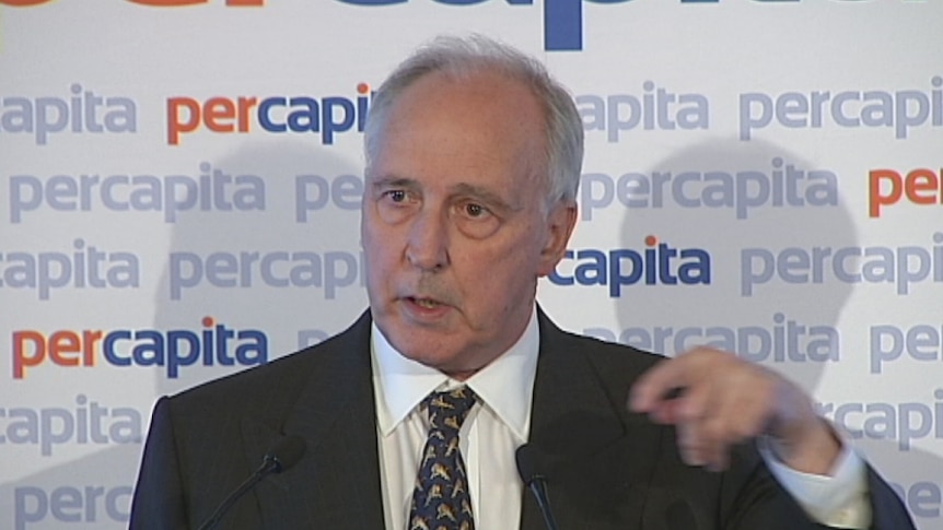 Paul Keating speaking at the launch of the Centre of Applied Policy in Positive Ageing