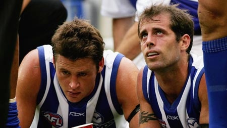 Kangaroos Jonathan Hay (L) ... still has a future with the club. (File photo)