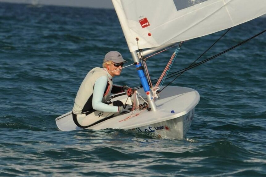 Vanessa Dudley on her way to victory in the Oman Masters