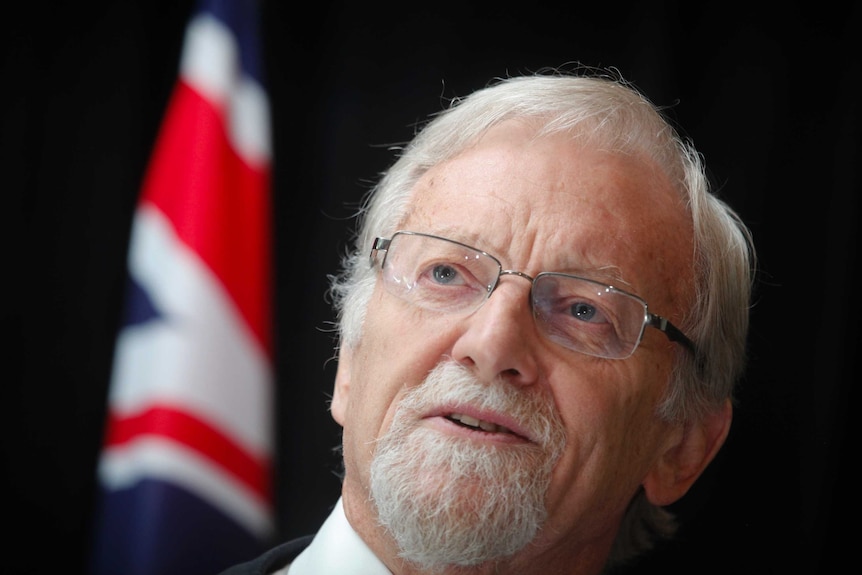 Gareth Evans speaks in Canberra