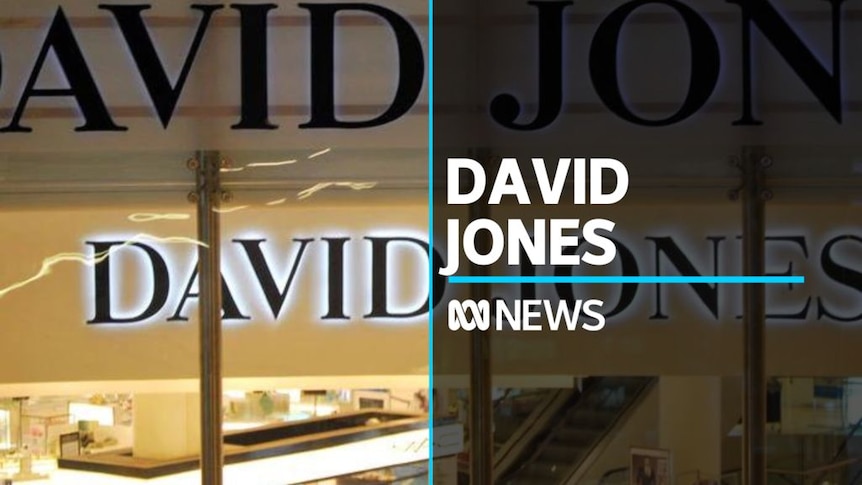 Logo of David Jones, high-end Australian department store chain