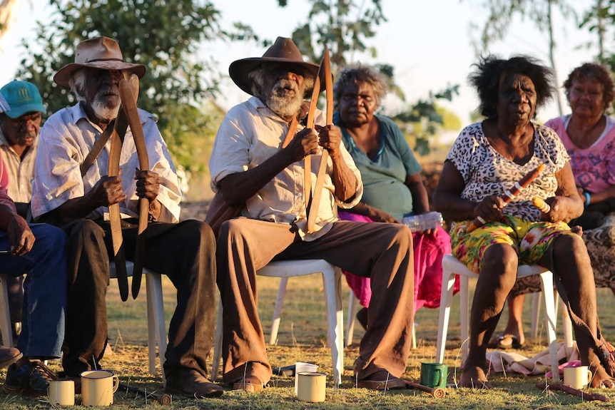 Elders sing Wajarra