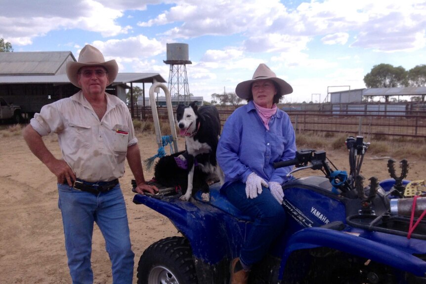 Longreach graziers John and Joanne Milne