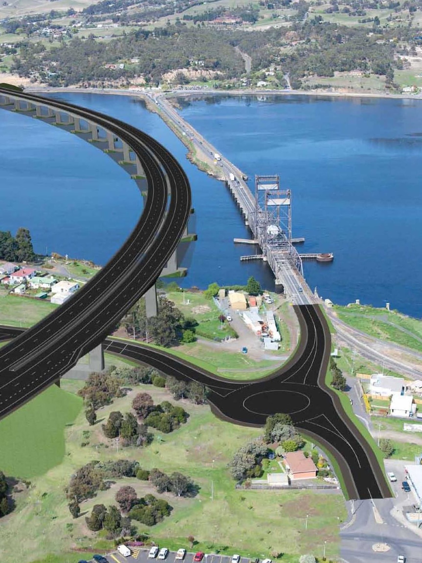 Plans for the new Bridgewater Bridge, on the northern approach to Hobart were submitted to the Federal Government in 2012.