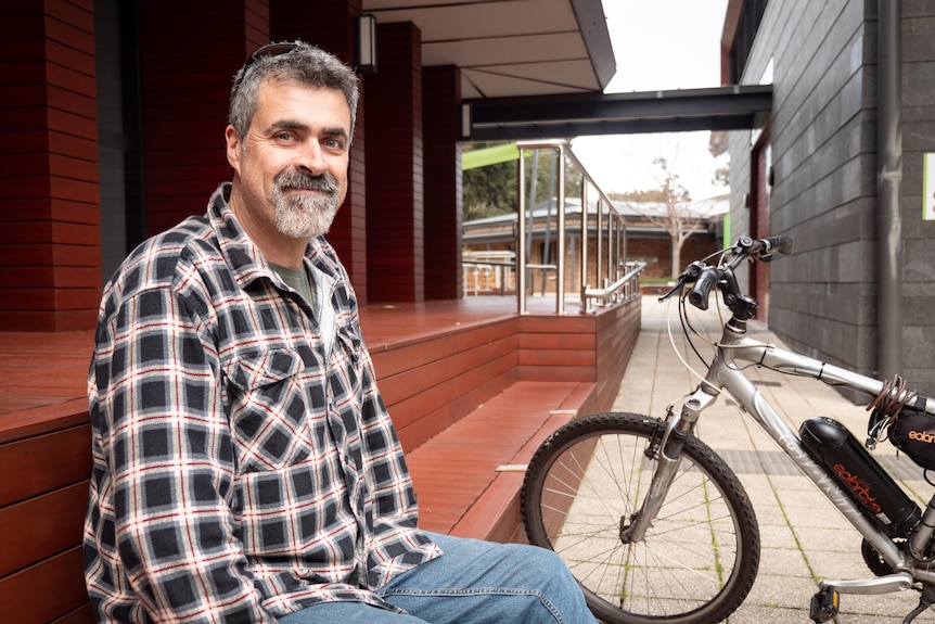 Andy in Kalamunda with e-bike