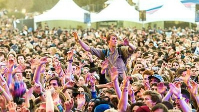 Crowd at Canberra's Spilt Milk festival in 2016.