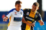 James Brown (L) will link up with the Newcastle Jets next season
