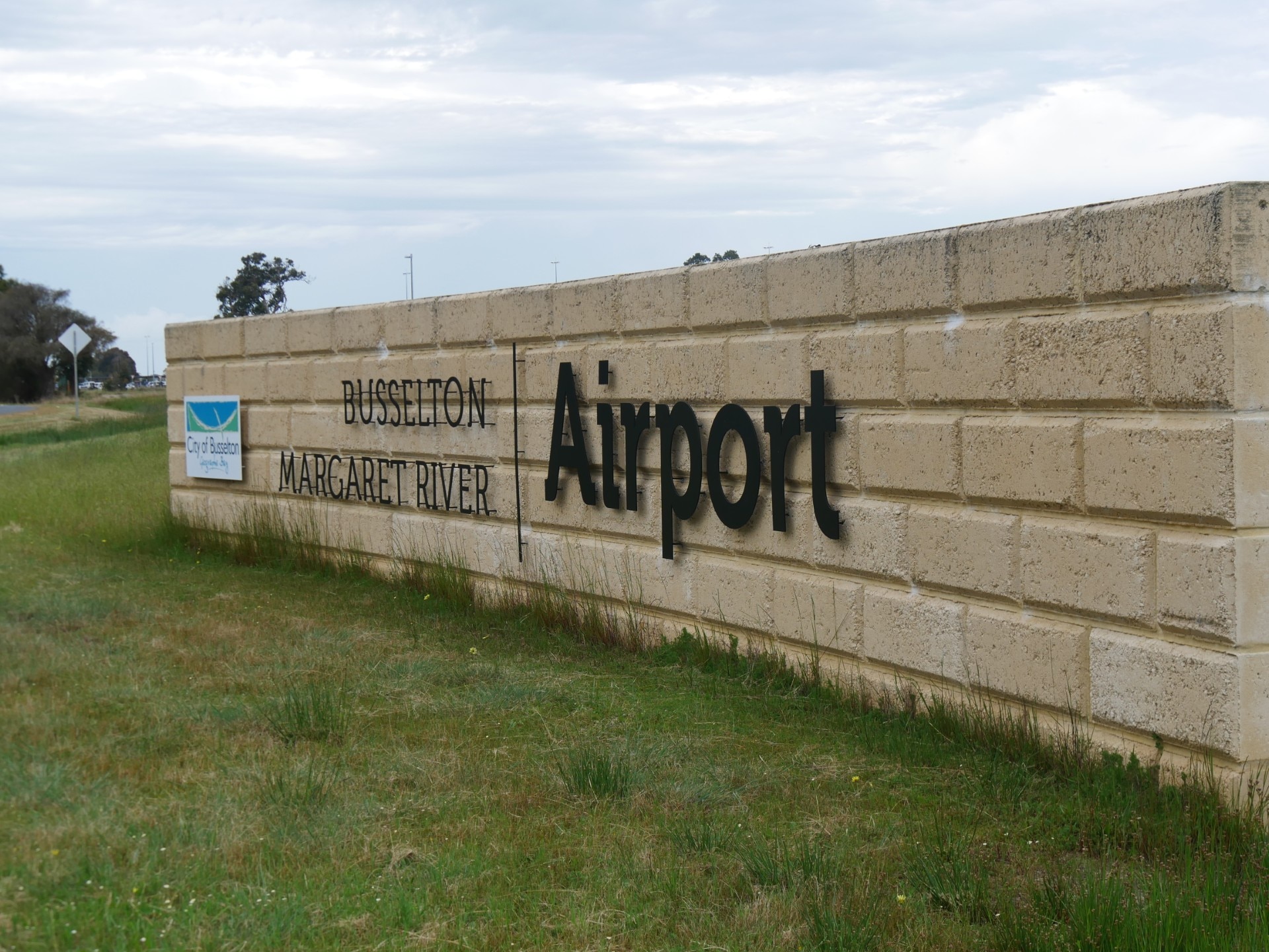 Busselton Airport sign