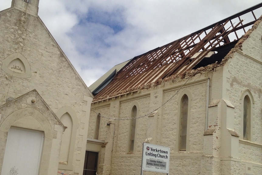 Yorketown Uniting Church roof lost