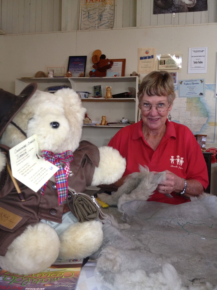 Tambo Teddies owner Mary Sutherland in central-West Qld in April, 2013