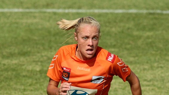 Triple threat: Tameka Butt had a hat-trick in her side's win over Newcastle.