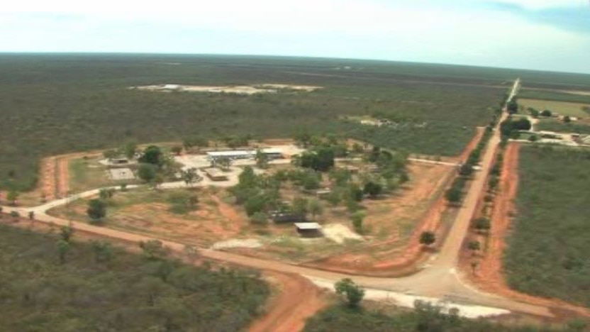 Curtin air base from the air, 40 kilometres from Derby (tv still)
