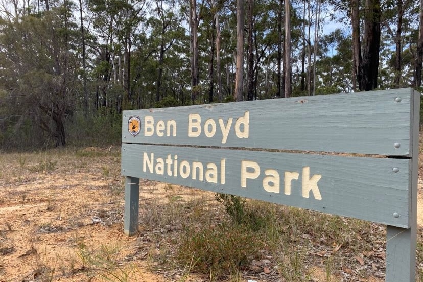 A sign into a national park.
