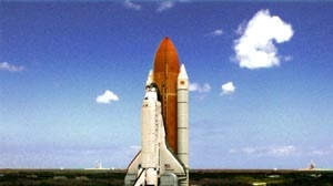Shuttle Discovery ... safety worries delay launch. (File photo)