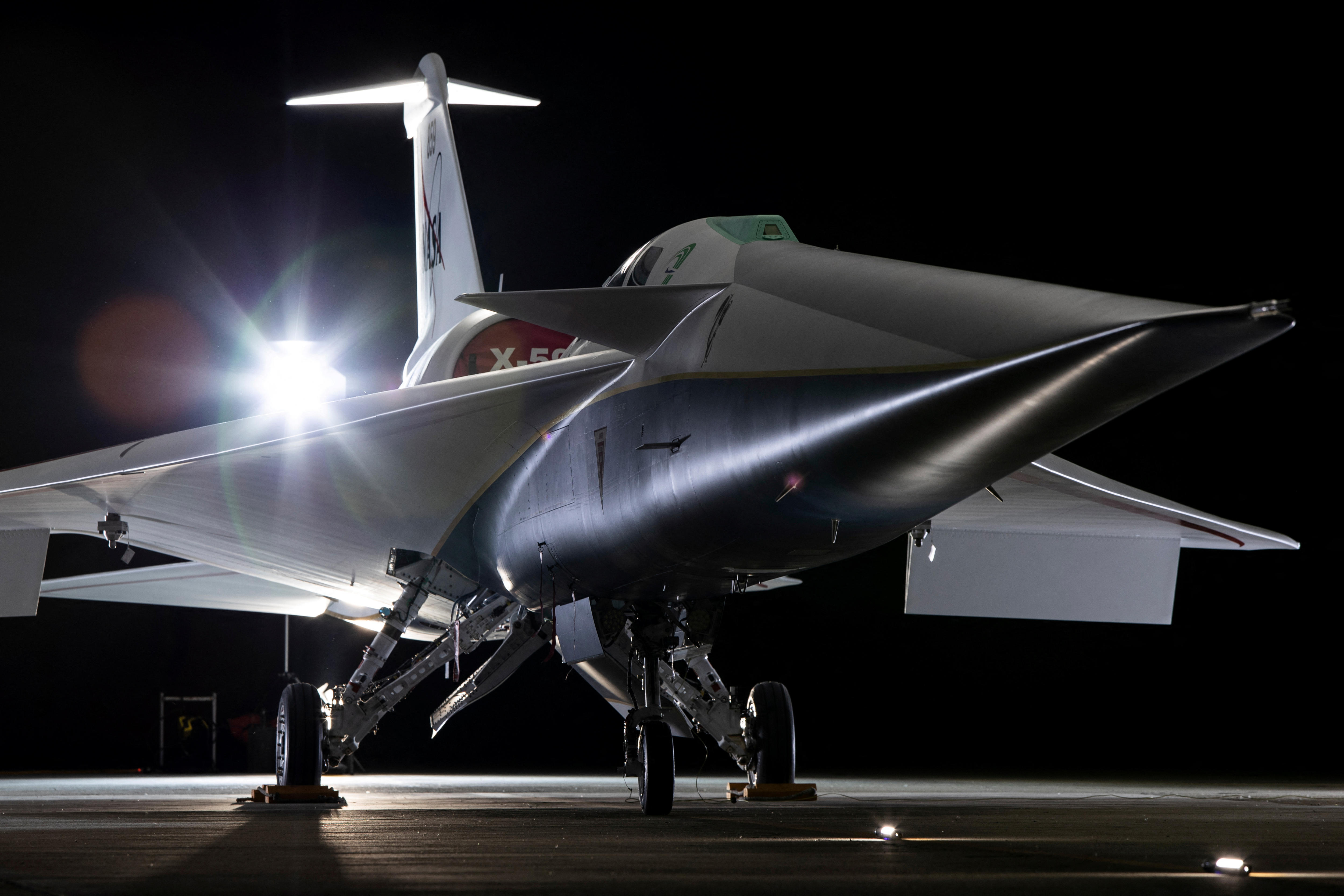 NASA Unveils X-59 Aircraft Hoped To Bring Supersonic, Quiet Commercial ...