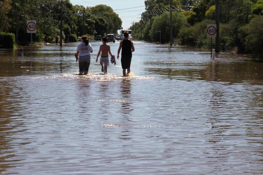 Walking down the street at Rochester