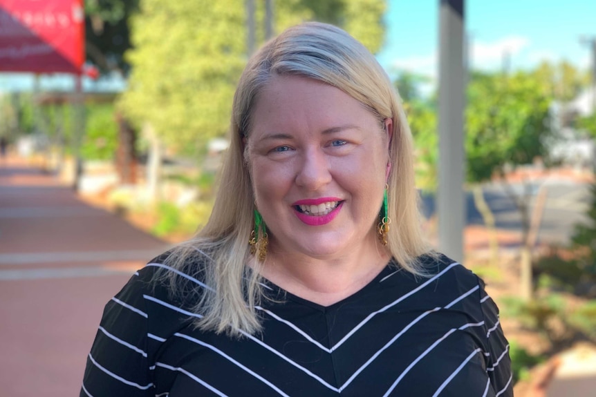 Headshot of Australia's North West tourism boss Natasha Mahar, taken in Chinatown in Broome.