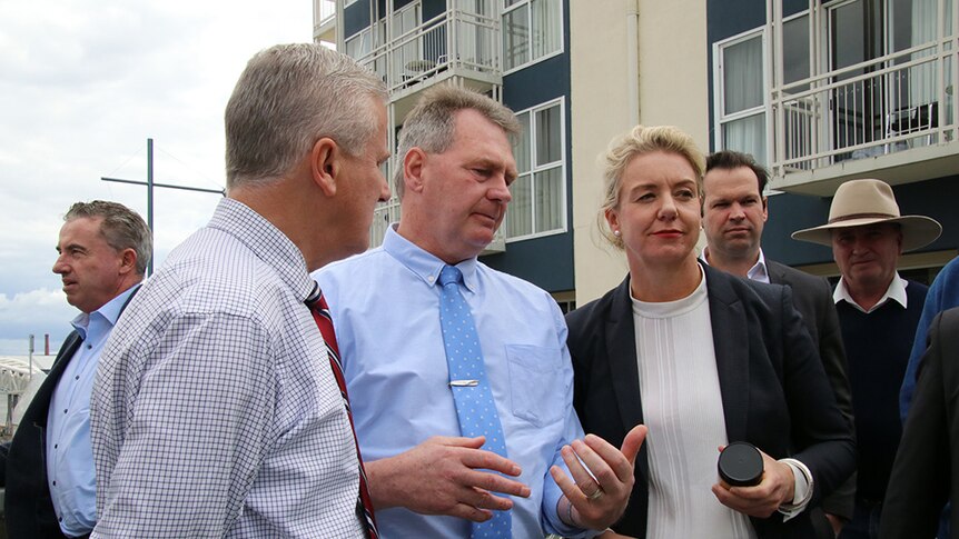 Michael McCormack, Steve Martin and deputy leader Bridget McKenzie