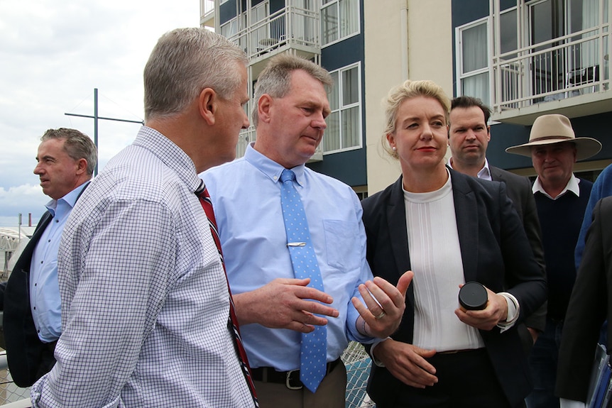 Michael McCormack, Steve Martin and deputy leader Bridget McKenzie