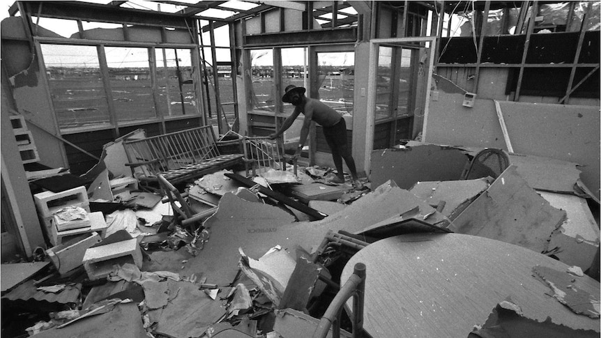 Devastation caused by Tropical Cyclone Tracy.