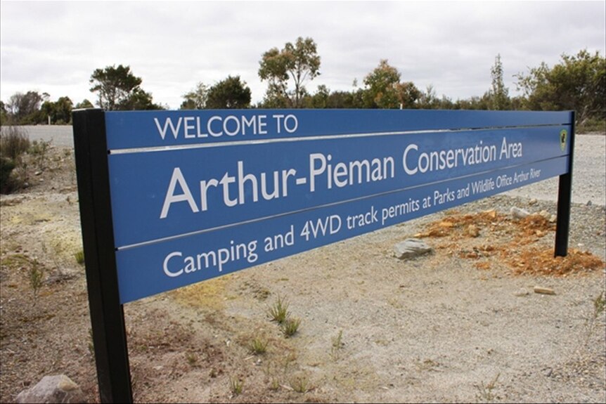 Sign for the Arthur-Pieman