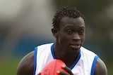 Majak Daw was racially abused by a spectator while playing for Werribee (file photo)