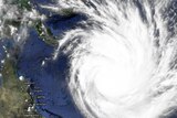 Cyclone Yasi off the coast of Queensland