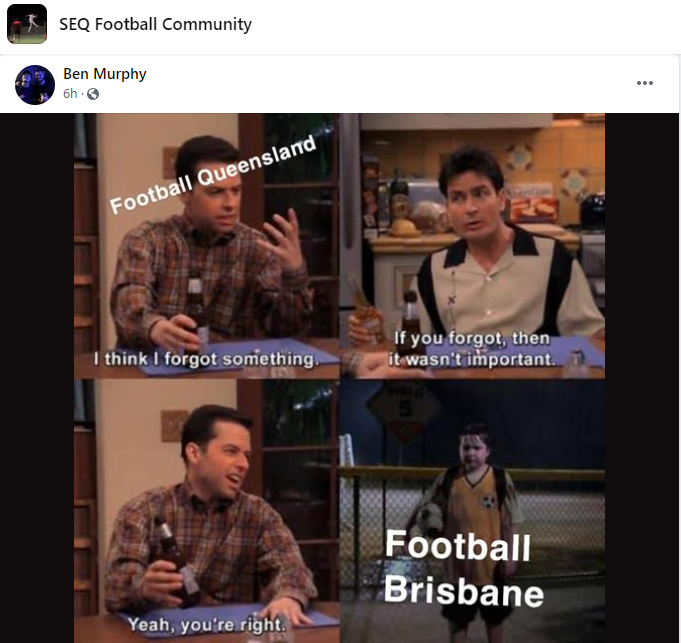 Football Brisbane Queensland stoush meme