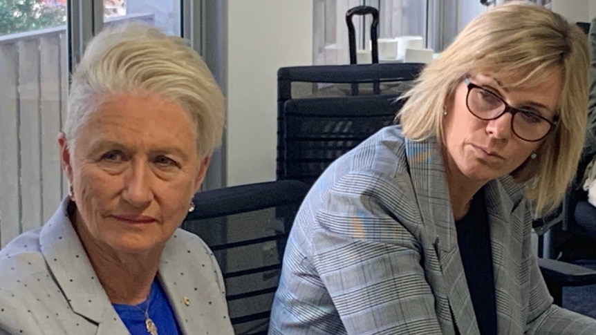MP for Wentworth Kerryn Phelps, with Zali Steggal, who is standing against Tony Abbott in the NSW seat of Warringah
