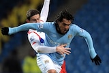 Tevez proved a handful again, taking his recent run to 11 goals in nine matches.