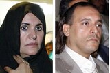 Escaped: Gaddafi's wife Safiya and his son Hannibal.