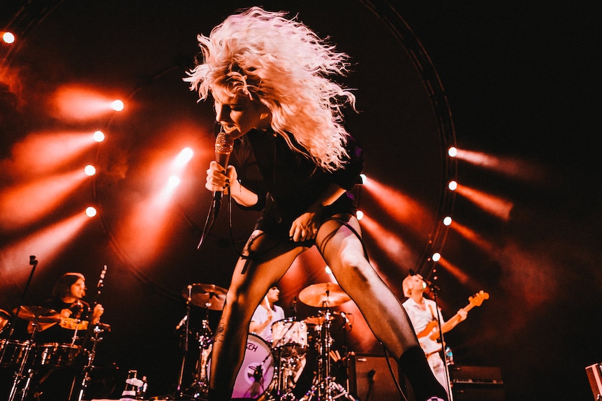 The band Paramore perform in Australia