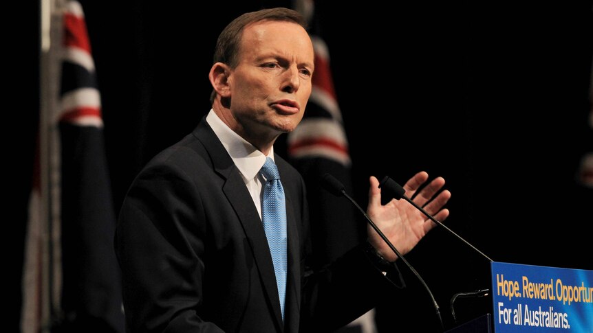 Federal Liberal Party leader Tony Abbott. (AAP: David Crosling)