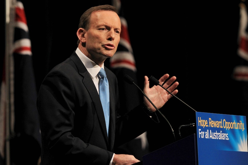 Federal Liberal Party leader Tony Abbott. (AAP: David Crosling)