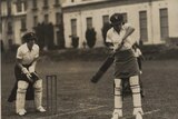 A match between the Semco & Pelaco Women's Cricket Teams, Black Rock Victoria c.1930.