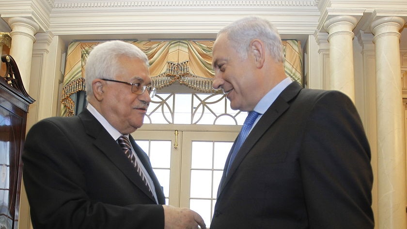 Benjamin Netanyahu and Mahmoud Abbas