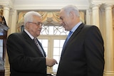 Benjamin Netanyahu and Mahmoud Abbas