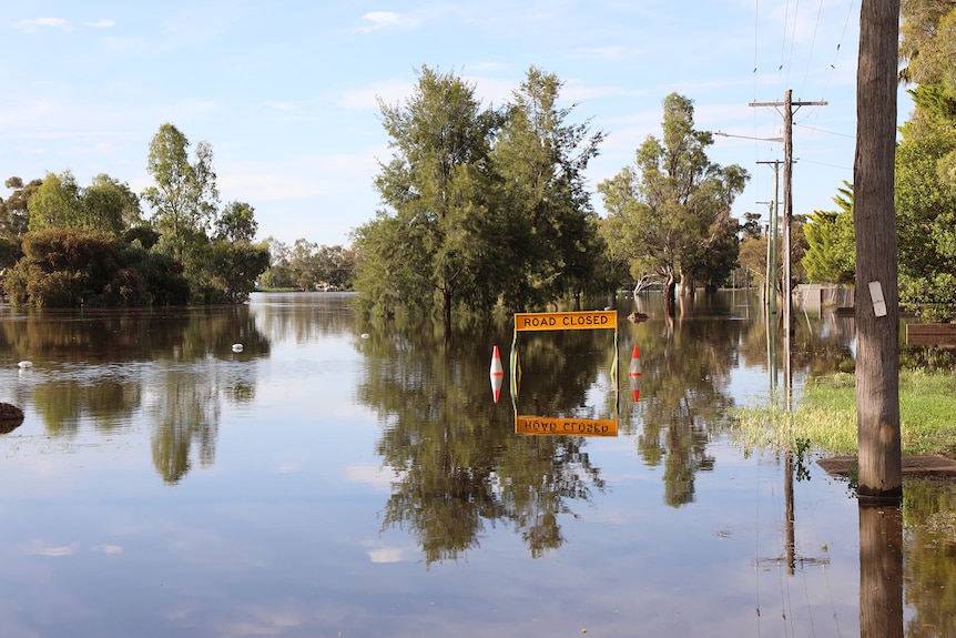 a flooded road