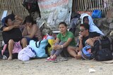 Stranded passengers at Marinduque island port in Philippines