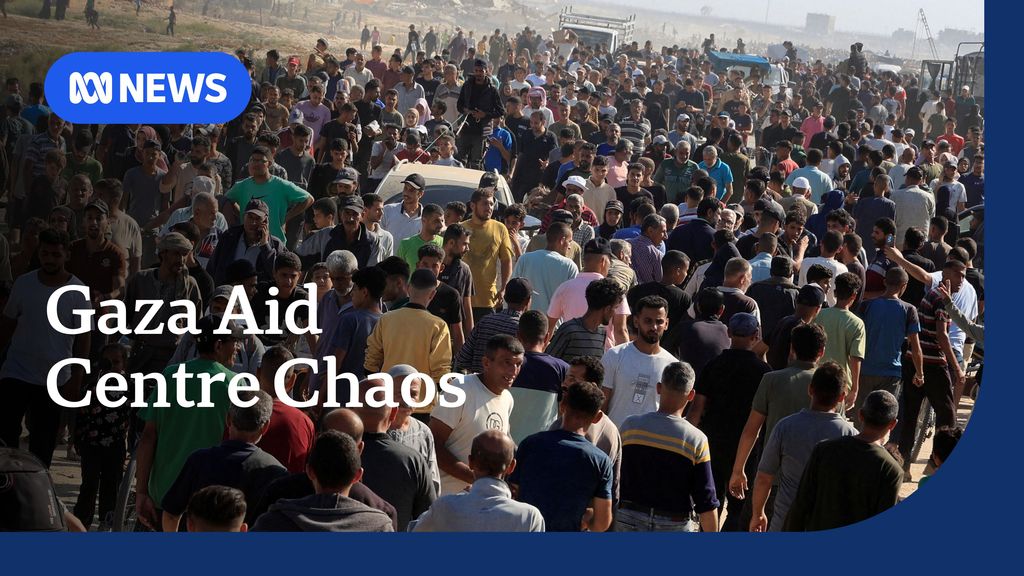 Four Palestinians reportedly killed in Gaza aid centre chaos - ABC News