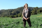 Lynne Strong on her dairy farm