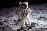 US astronaut Neil Armstrong on the Moon in 1969