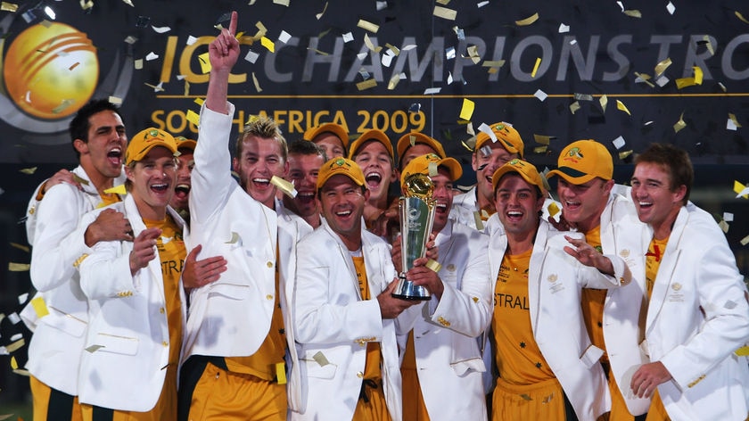 What a feeling...The six-wicket win made Australia the first nation to win two Champions Trophy finals.