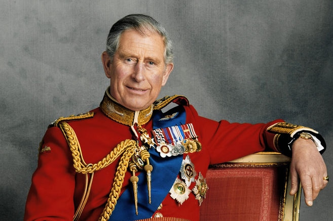 Prince Charles poses for a portrait
