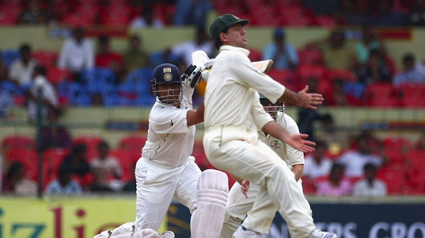 Sachin Tendulkar fell 15 runs short of overtaking Brian Lara as the game's leading Test runscorer.