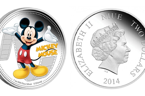 Mickey Mouse coin from Niue